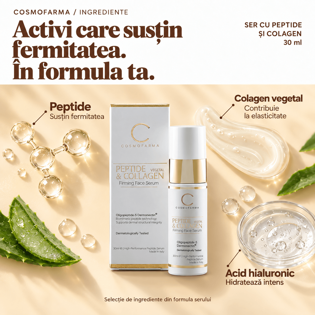 Cosmofarma - Ser cu Peptide și Colagen