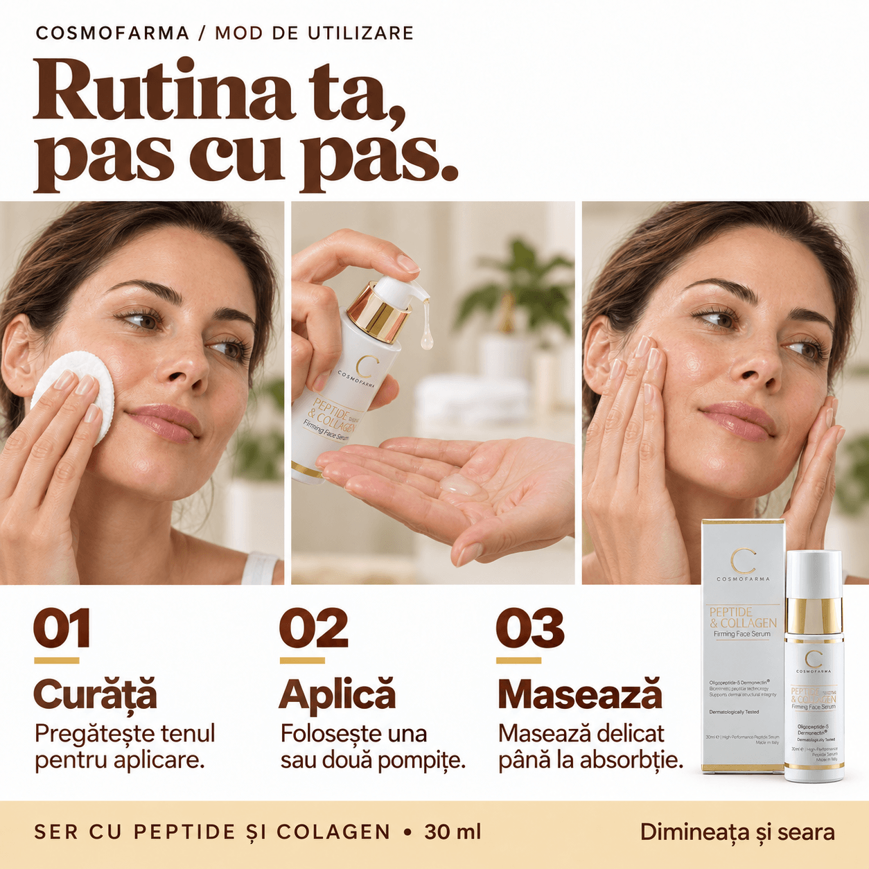 Cosmofarma - Ser cu Peptide și Colagen