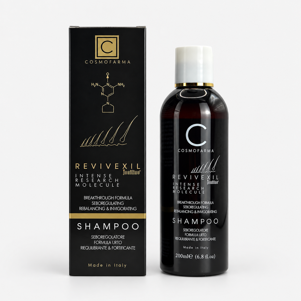 Șampon împotriva căderii părului pentru păr subțire și fragil - Revivexil, 200 ml